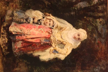 Oriental Woman with her Daughter